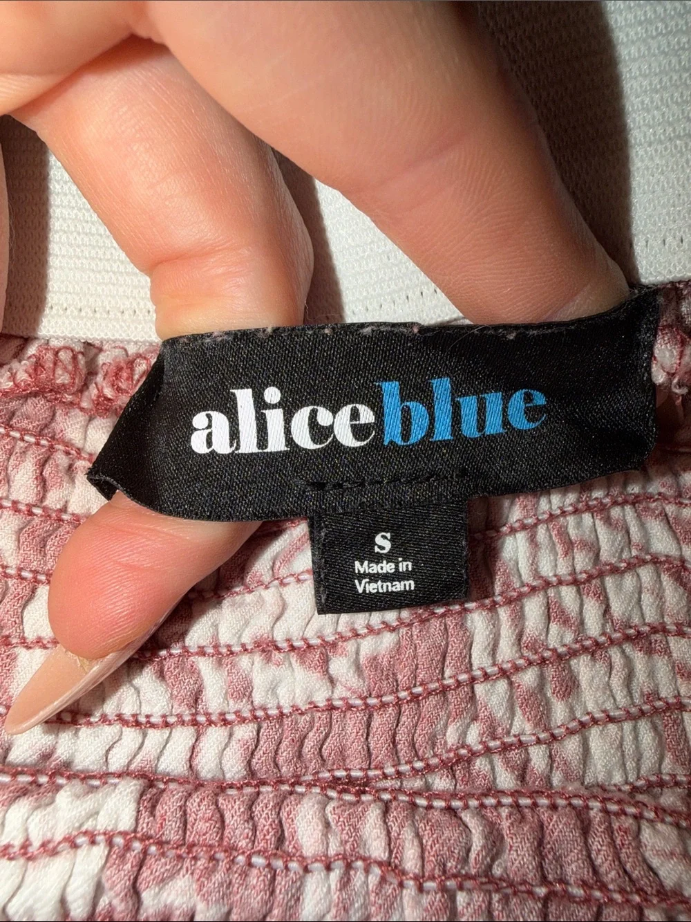 Alice Blue Pink Tropical Smocked Ruffle Mini Skirt